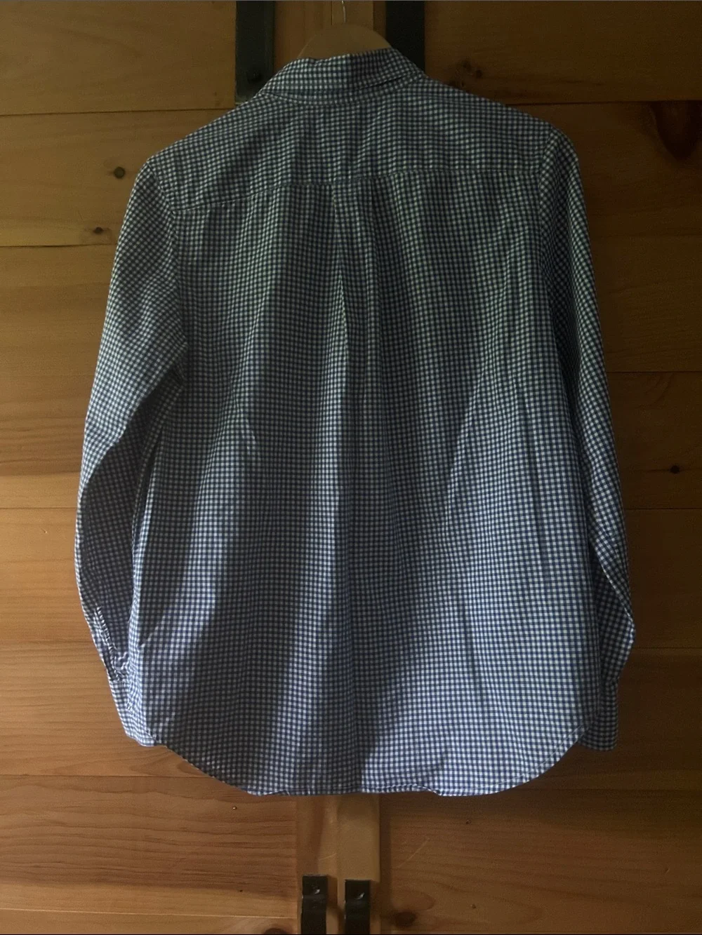 Ralph Lauren Boys 100% Cotton Blue Gingham Button-Down Shirt